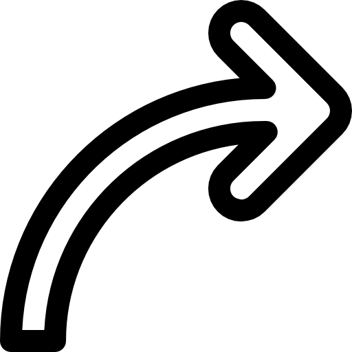 Curved arrow